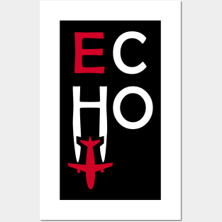 Echo Aviation Phonetic Alphabet Pilot Airplane Posters and Art